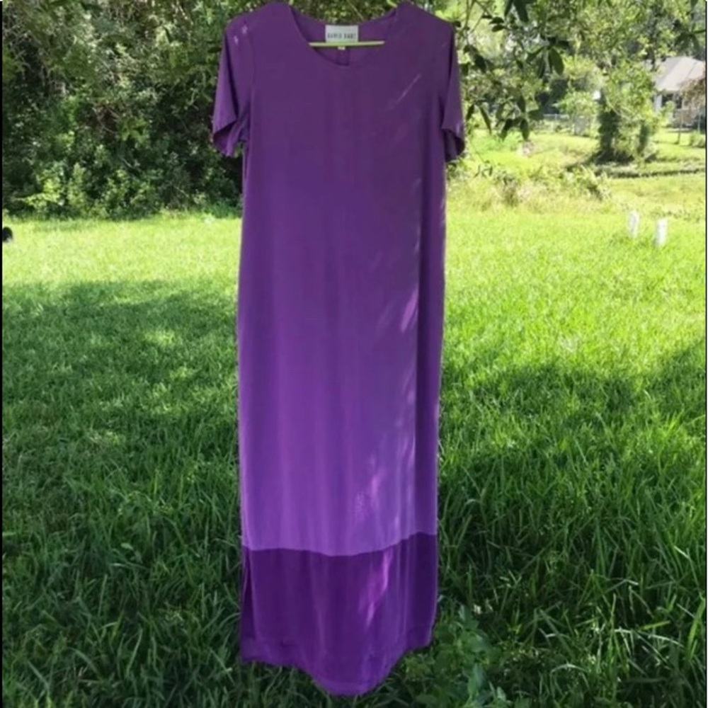 Vintage Royal Purple Boho Maxi